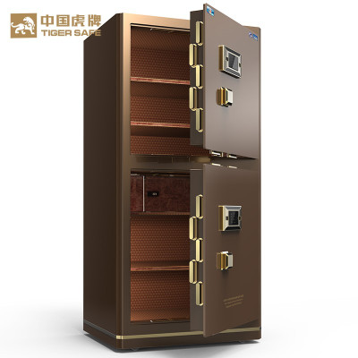 虎牌保险柜家用大型3C认证1米1.2米1.5米1.8米单双门指纹密码办公室文件防盗全钢防盗入墙固定床头新品保险柜