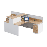 中豫鑫泽 ZYXZ5031406 职员桌屏风工位职员办公桌 T字型双人位含柜