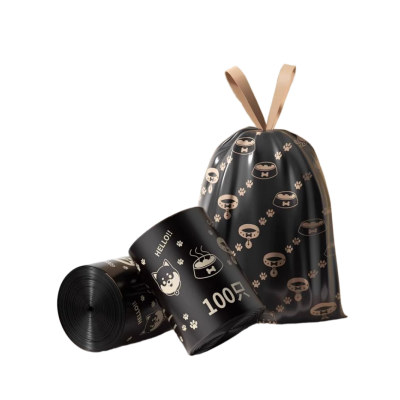 鑫祥景(xj) 抽绳式垃圾袋家用厨房手提式加厚 卷