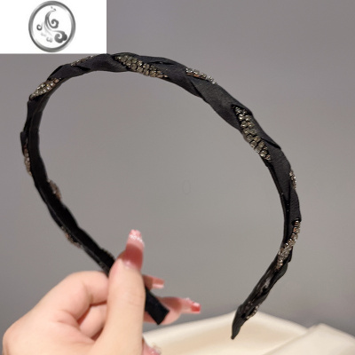 JiMi发卡发箍女韩版东大门水钻细头箍女简约新款潮网红夏季压发夹发捆