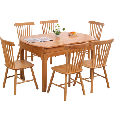 依韵珂餐桌一桌六椅135*85*75cm套