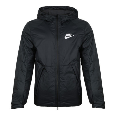 NIKE/耐克外套男装新款加绒内里保暖防风运动服连帽夹克上衣AJ7957-010D