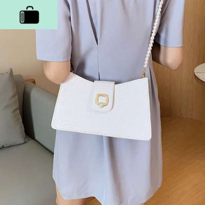 夏天小包包2020新款潮百搭女包单肩腋下包法棍包珍珠链条包斜挎包NEW LAKE女士单肩包