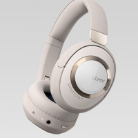 Cleer ALPHA头戴式降噪蓝牙耳机沙白灰