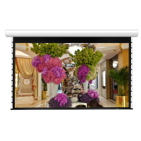 经科JK电动遥控拉线投影幕布N4-FI/1t玻纤拉绳白幕180寸16:9