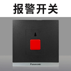 松下开关插座致璟系列金属面板超薄无边框大板开关五孔二三极插座16A空调一开双控三联单控网络USB星耀黑WYS622B