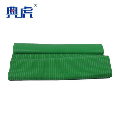 典虎 绝缘胶皮 绿色条纹10mm*1m*10m 卷