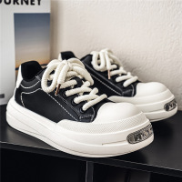 男鞋春季2026新款厚底增高大头德比鞋学生青少年休闲潮鞋百搭板鞋