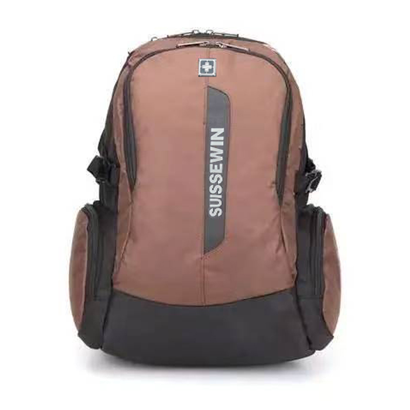 SUISSEWIN男士双肩包商务休闲耐磨防水大容量多隔层潮流背包SN8351