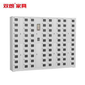 双朗 智能手机存放柜八十门 L0812009Y 1920*300*1800mm 灰白色 台