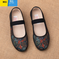 聚范夏季老北京布鞋休闲老太太防滑软底新款中老年女鞋奶奶鞋老人单鞋