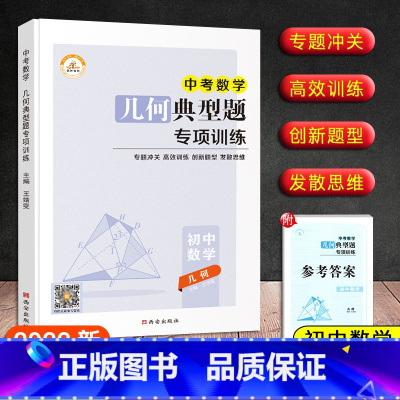 [几何]典型题专项训练 九年级/初中三年级 [正版]新版 初中数学中考版代数高效训练计算专题冲关几何典型题专项训练发散思