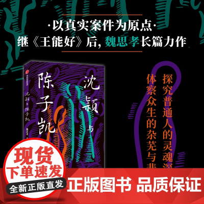沈颖与陈子凯 魏思孝著 王能好作者 魏思孝长篇新作 以真实案件为原点 探究普通人的灵魂深渊 中信出版社图书 正版