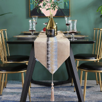 新中式桌旗现代简约时尚装饰布茶几餐桌布艺中间长条轻奢风家用