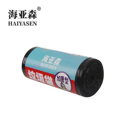 海亚森 加厚型垃圾袋 60cm*80cm (黑色) 单面1.3S 15只/卷 TK-8005