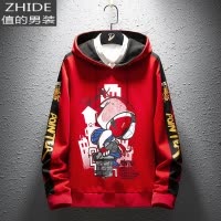 SUNTEK男士卫衣20秋冬新款韩版潮流假两件连帽秋装衣服加厚套装潮外套男卫衣
