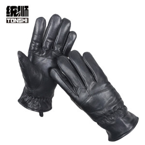 统狮绵羊皮手套 PS17 双 黑色