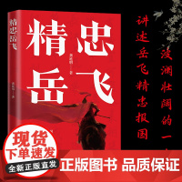 精忠岳飞 浙江大学历史学教授龚延明撰写 南宋抗金名将岳飞从青年到中年立志报国 展现岳飞波澜壮阔的一生青少年课外读物正版书