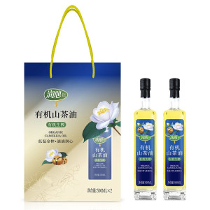 润心 有机生榨山茶油 500ml*2