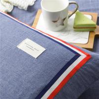 家柏饰(CORATED)水洗棉枕套一对装全棉枕头套全棉单人枕用整头忱头套情侣公主风