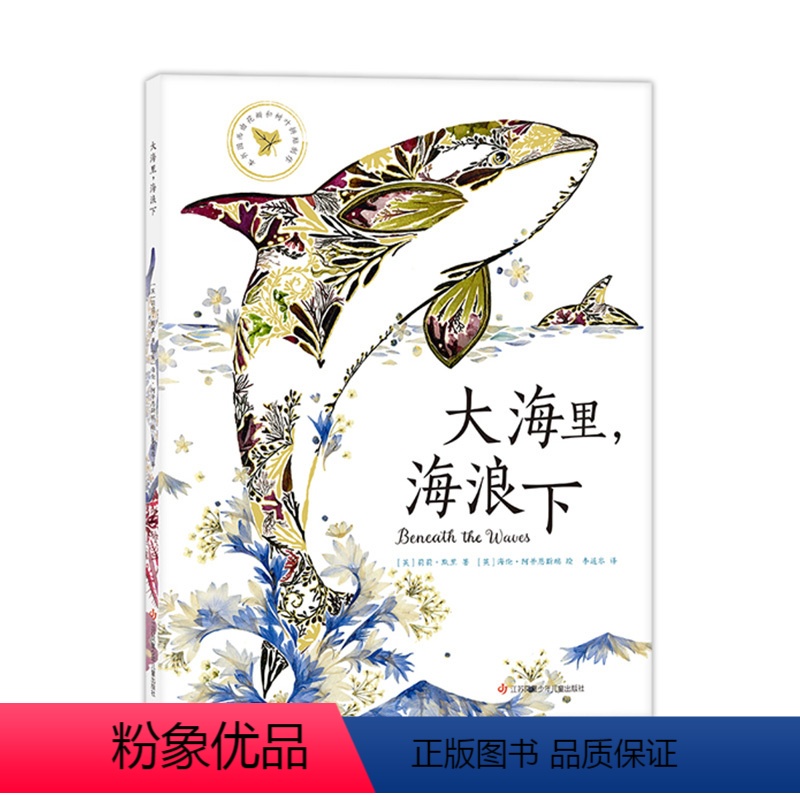 单本全册 [正版]大海里,海浪下 BBC动物杂志 2022我喜欢的童书 拼贴技术 海洋绘本 生物 亲近自然 科学 艺术
