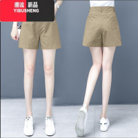 YIBUSHENG短裤女高腰百搭阔腿裤宽松显瘦大码2022新款季薄款休闲裤