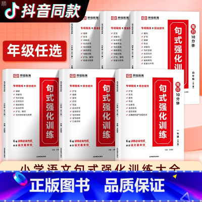[句式强化训练] 小学二年级 [正版]新版 句式强化训练大全一二三四五六年级语文人教版 小学语文专项同步练习优美句子积累