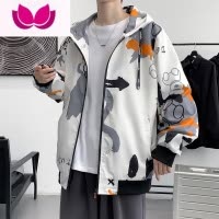七斓薄款夹克男款潮牌学生春装外套男士百搭休闲连帽男装