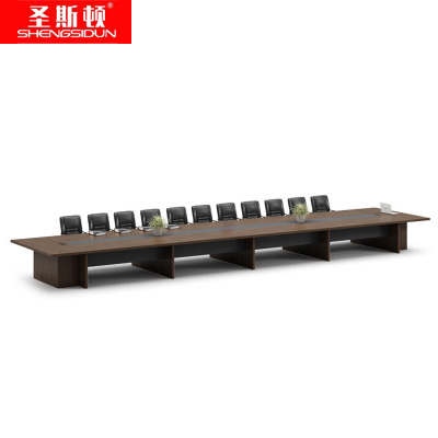 圣斯顿 大型会议桌 SH1275-HJ 10000*2000*750mm 马里胡桃 张