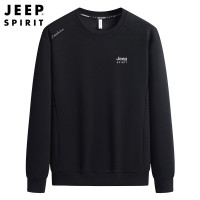 JEEPspirit男士春秋新款长袖T恤打底衫宽松圆领衣服套头卫衣6260
