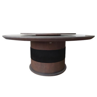 亿铁(YI TIE)中式餐桌圆桌带转盘