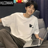 HLCOMAN美式复古短袖T恤男款oversize夏季ins潮牌潮流半袖体恤上衣服