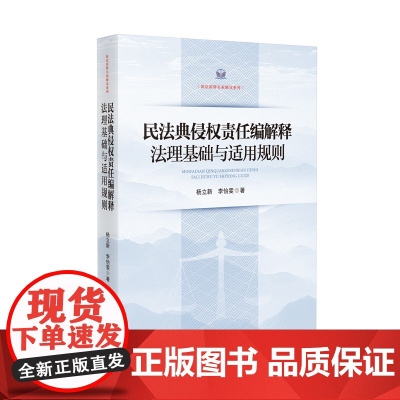 民法典侵权责任编解释法理基础与适用规则 杨立新 李怡雯 著 人民法院出版社 9787510945014