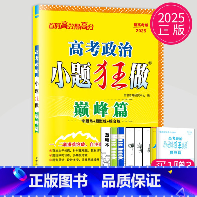 政治 新高考版 [正版]2025恩波教育高考语文数学英语物理化学政治历史小题狂做巅峰篇 高三二轮三轮总复习冲刺模拟试卷教
