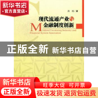 正版 现代流通产业与金融制度创新 洪涛著 经济管理出版社