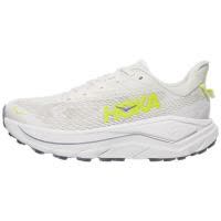 Hoka One One跑步鞋男缓震抓地力强透气耐用白色荧光绿点缀