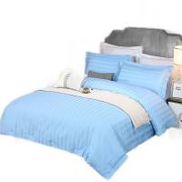 亚博娜 蓝色缎条三件套 TY-871 套