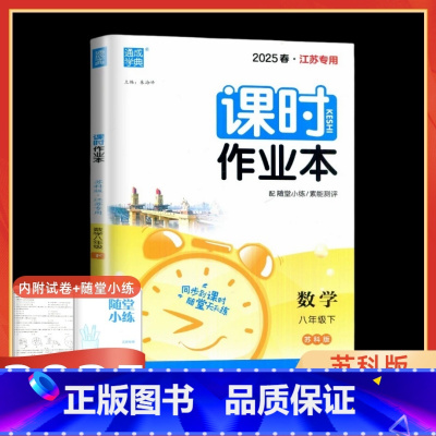 数学-苏科版 八年级下 [正版]2025春课时作业本八年级数学下册苏科版江苏 初中8年级下数学苏教版同步练习册延边大学出