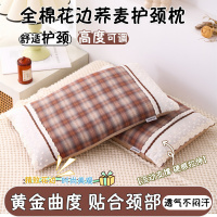 小清新花边荞麦壳枕头枕芯护颈椎助睡眠成人午睡家用单人一只整头