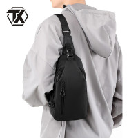 铁迅单肩包 T9 黑色/绿色/灰色 个