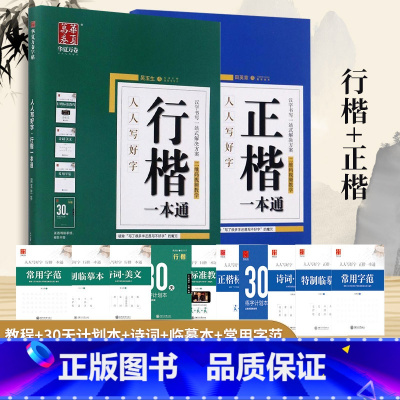 [正版]2套田英章书楷书入门字帖正楷一本通吴玉生行楷一本通初学者练字帖学生成人钢笔字帖练字速硬笔书法临摹字帖成人大学生男