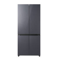 美的十字对开门冰箱MR-525WS3PGX 501升变频风冷 1级能效 流星黛钢化玻璃面板
