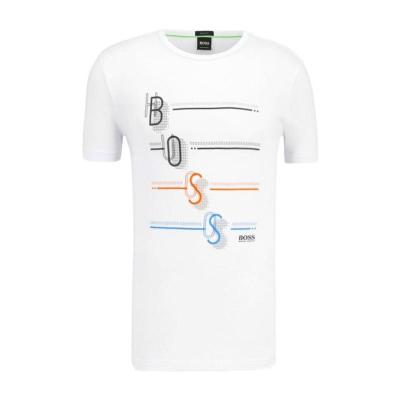 Hugo boss白色圆领短袖T恤男百搭简约纯色夏季透气舒适休闲必备