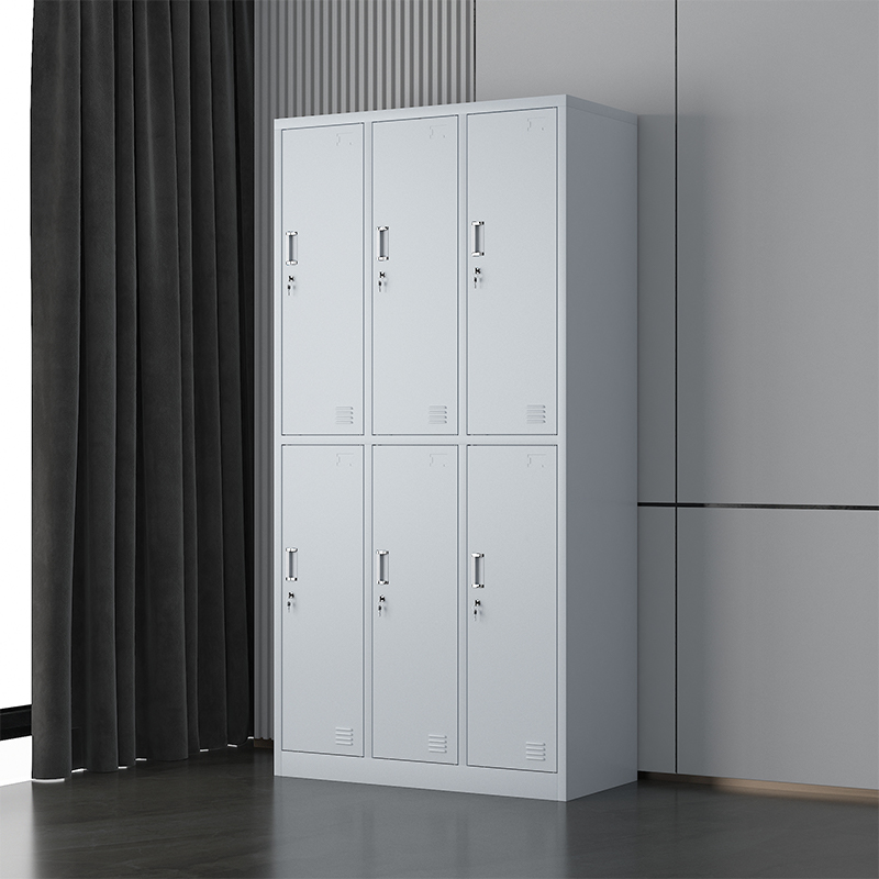 中豫鑫泽ZYXZ4071957铁皮更衣柜储物柜办公柜鞋柜 6门更衣柜(加厚款)