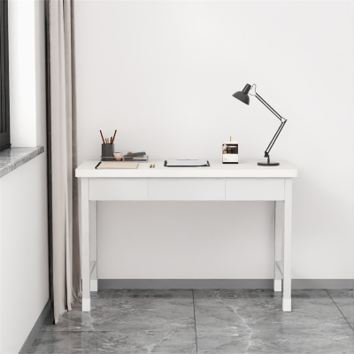 富路达钢制士兵学习桌士官写字桌电脑桌内务办公桌宿舍干部三抽桌