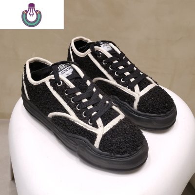 FISHBASKET2020新款羔毛加绒保暖平底毛毛鞋透气舒适休闲鞋系带板鞋女休闲鞋