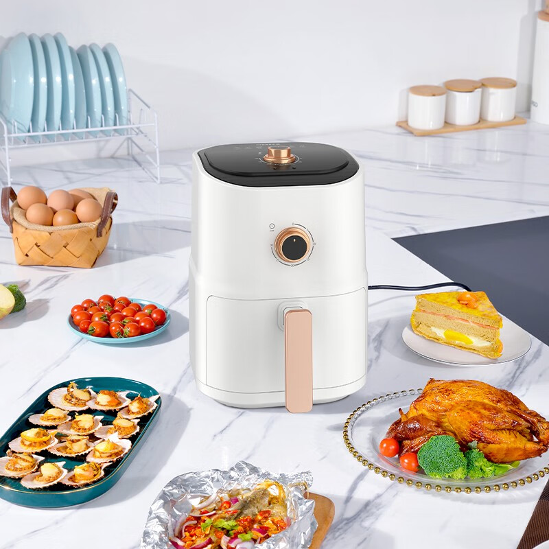 春花CZG-J28W空气炸锅大功率无油健康烘烤 白色