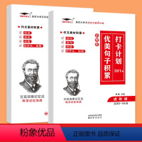 2本:基础+进阶 小学通用 [正版]培优小学生优美句子积累大全打卡计划艾宾浩斯古诗词背诵好词好句好段小学生一年级二年级三