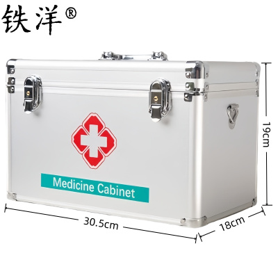 铁洋 铝合金医药箱急救箱(空箱) 12寸 个