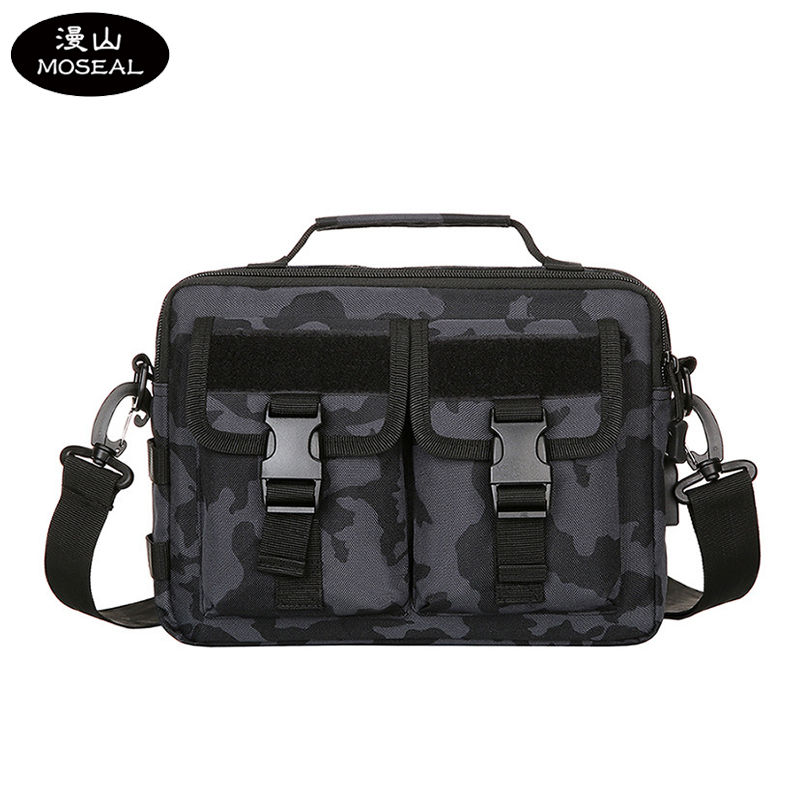 漫山 大容量单肩包男女户外斜挎包防水战术包多功能手提包 MS-JC6036 (个) 天蝎迷彩色